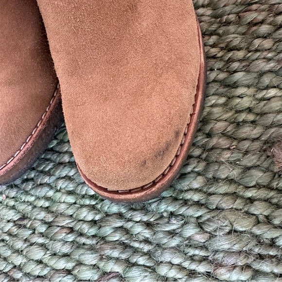 UGG Australia JOSIE Chestnut Convertible Cuff Suede High Heel Boots Size 6 - Picture 10 of 10